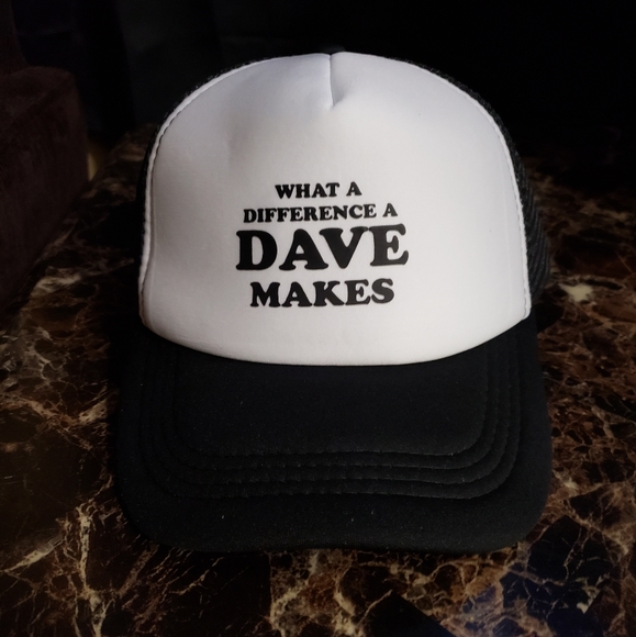 DAVE  - Black Trucker Hat - Picture 1 of 2